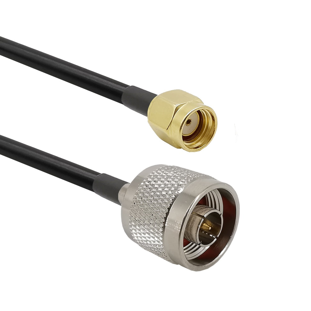 LMR-400 Coax, N-Male to RP-SMA-Male Cable
